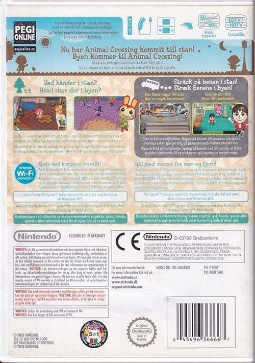 Animal Crossing - Lets go to the City - Wii (B Grade) (Genbrug)